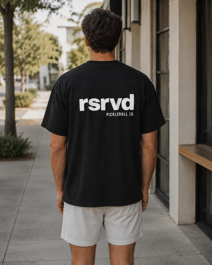 RSRVD Paddle Boxy Tee – Black