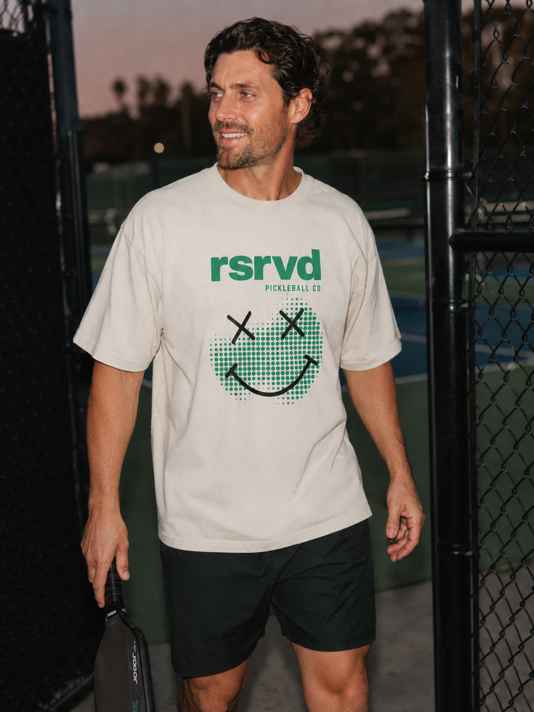 RSRVD Halftone Smiley Tee – Heavyweight RSRVD Pickleball