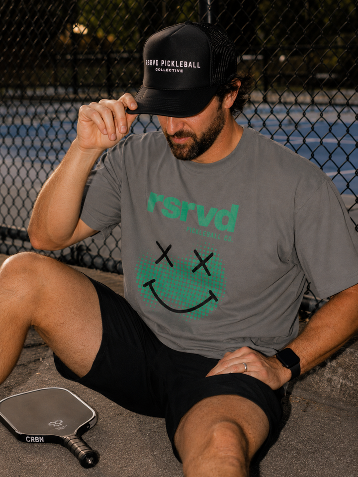 RSRVD Halftone Smiley Tee – Heavyweight RSRVD Pickleball