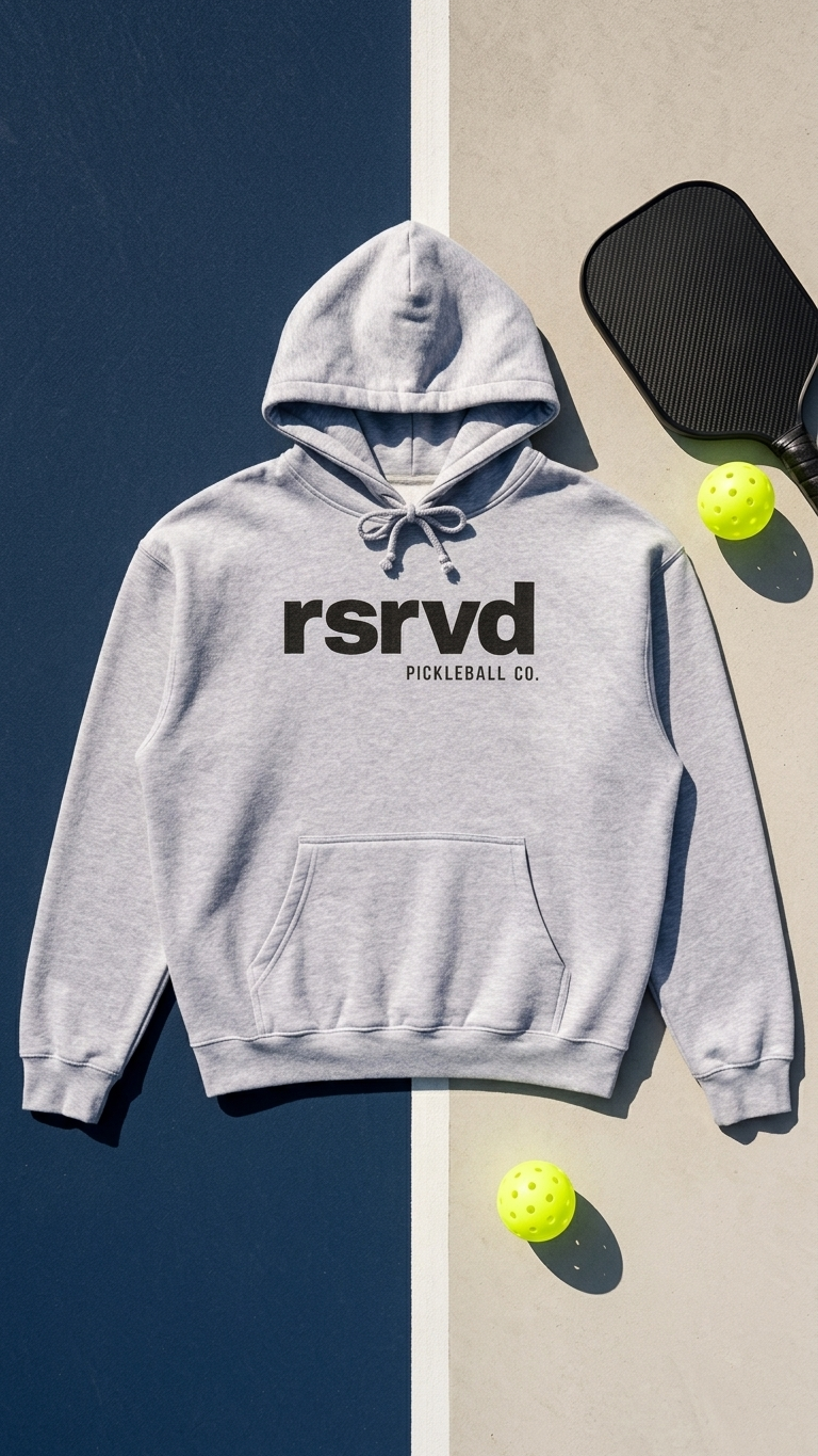 RSRVD Heavyweight Hoodie 'lowercase' logo RSRVD Pickleball