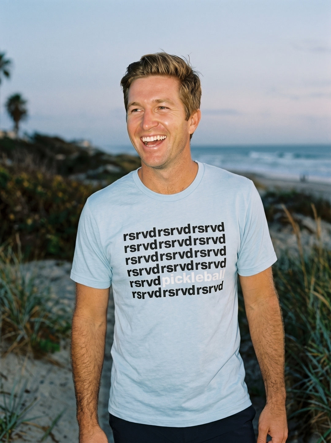 RSRVD Pickleball Repeat Pattern Crewneck Tee RSRVD Pickleball