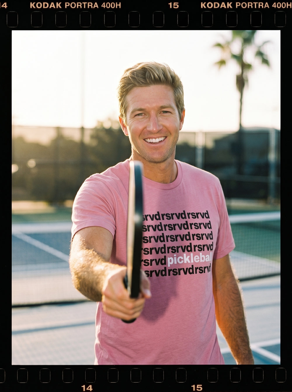 RSRVD Pickleball Repeat Pattern Crewneck Tee RSRVD Pickleball
