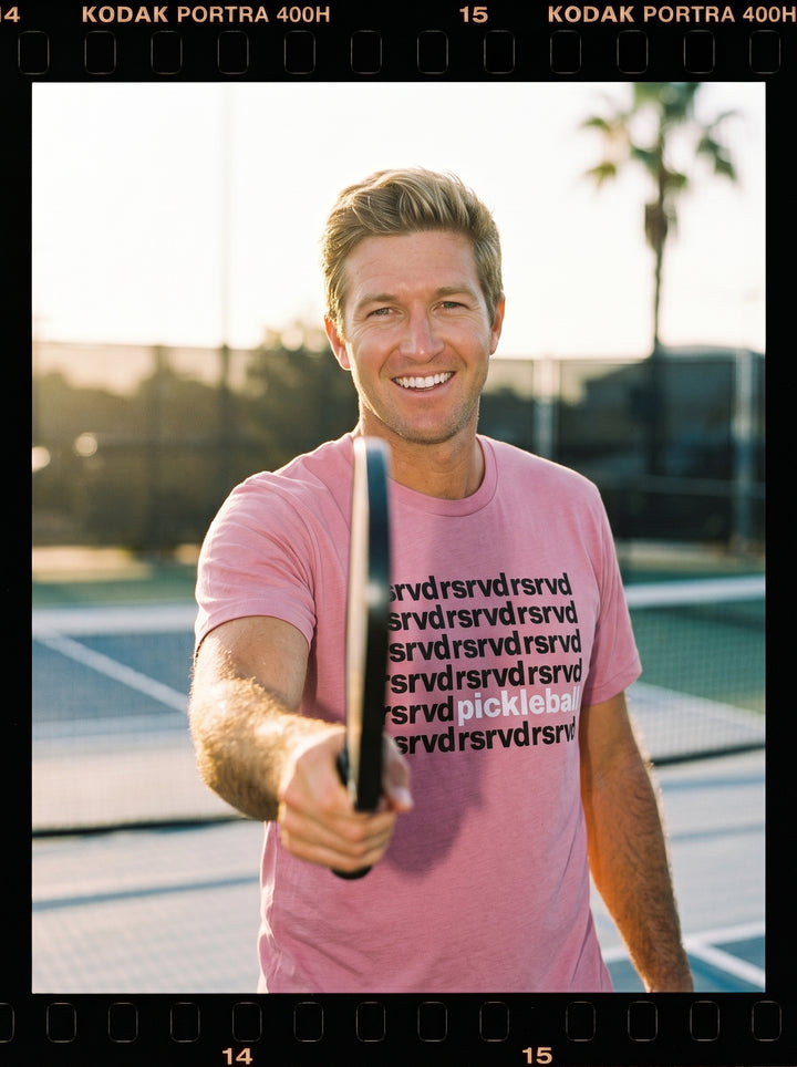 RSRVD Pickleball Repeat Pattern Crewneck Tee RSRVD Pickleball