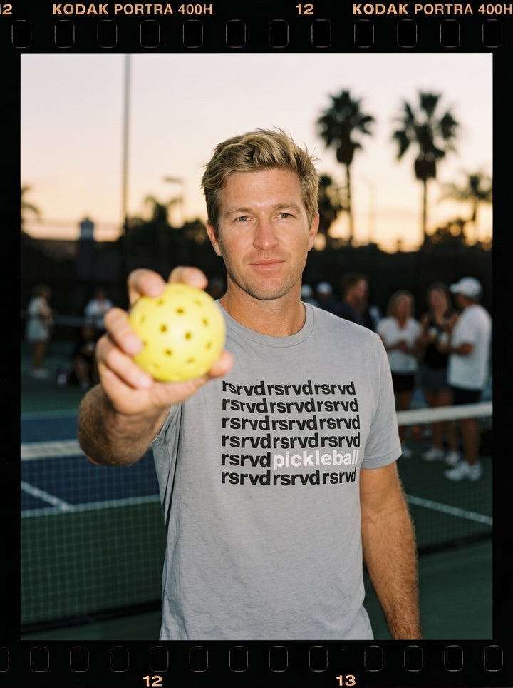 RSRVD Pickleball Repeat Pattern Crewneck Tee RSRVD Pickleball