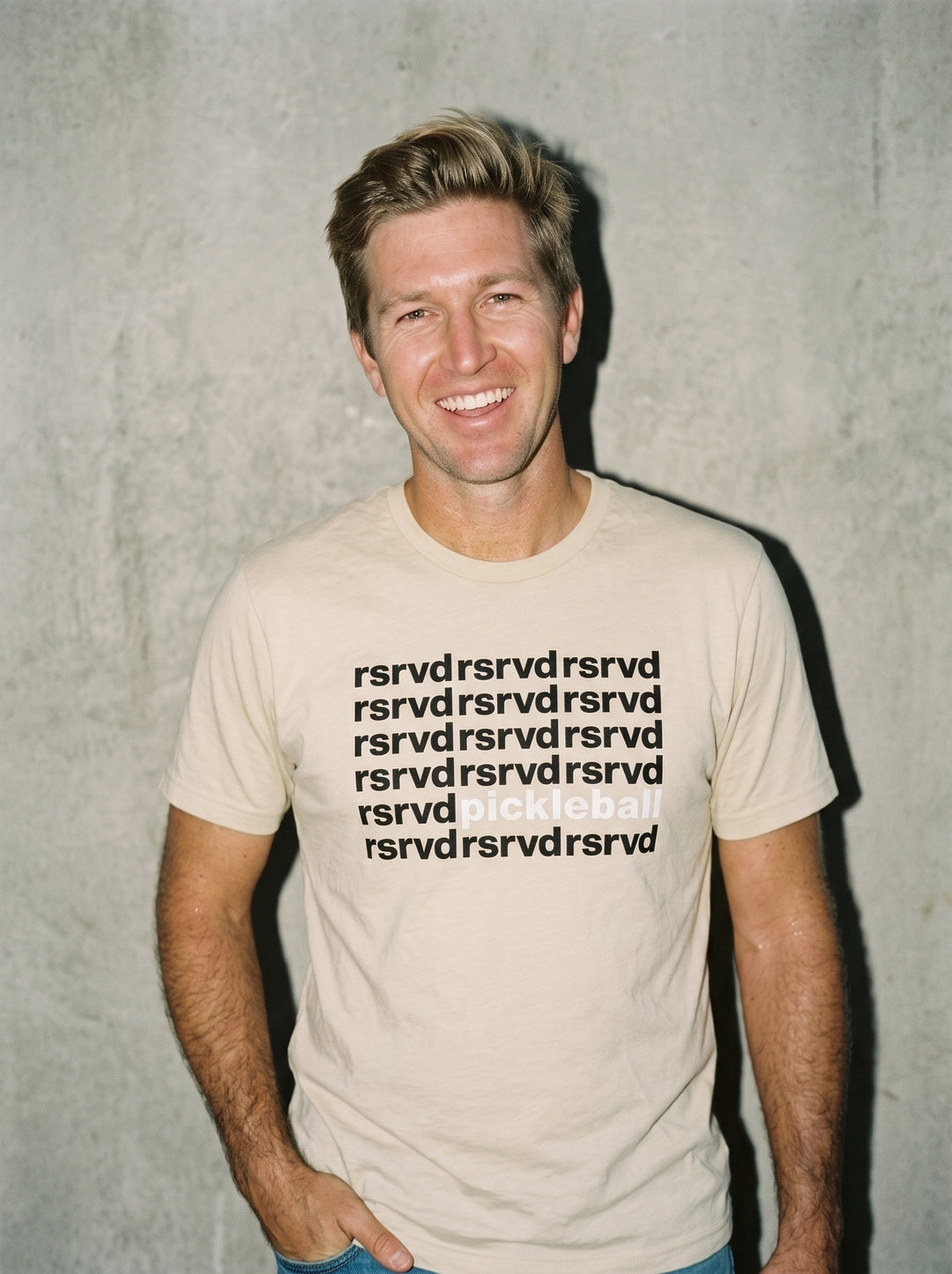 RSRVD Pickleball Repeat Pattern Crewneck Tee RSRVD Pickleball