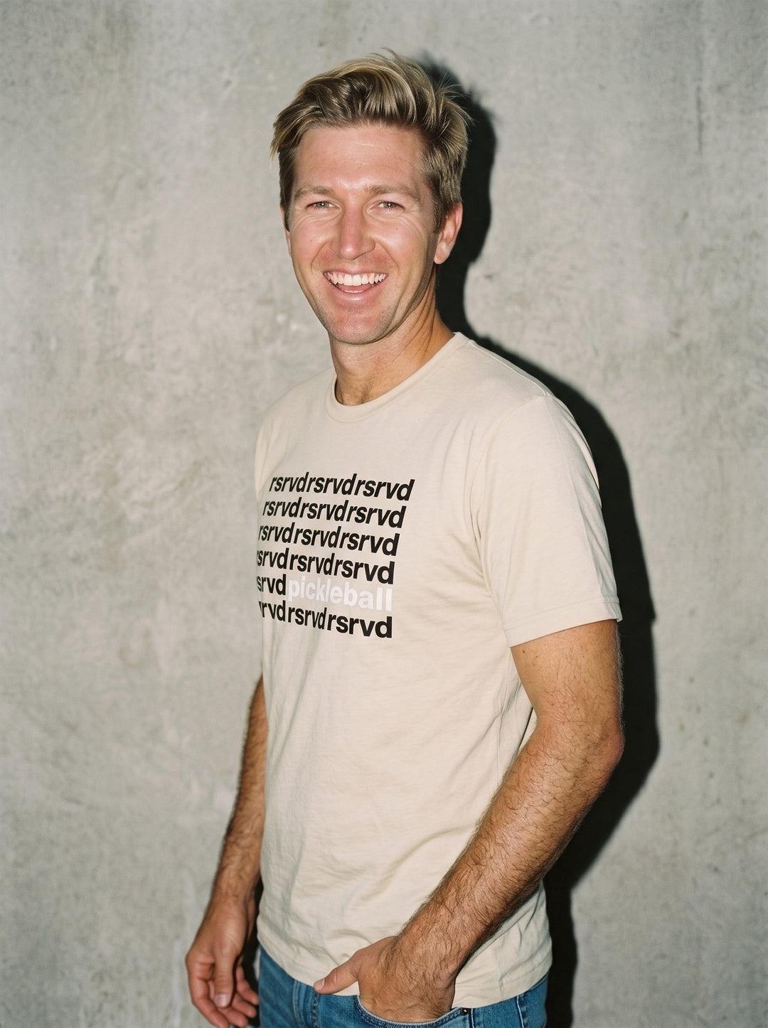 RSRVD Pickleball Repeat Pattern Crewneck Tee RSRVD Pickleball
