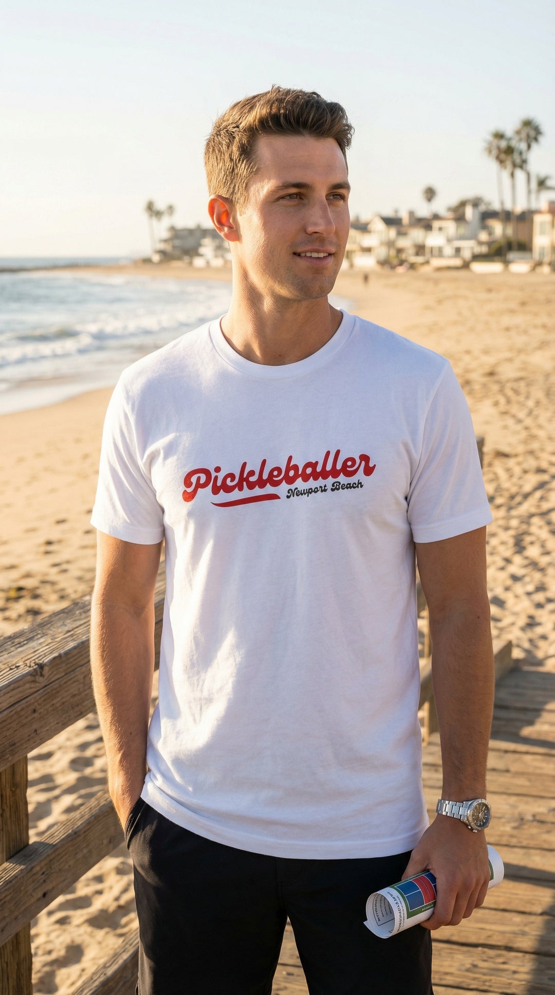 Pickleballer - Newport Beach Tee Printify