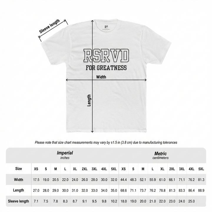 RSRVD For Greatness Tee