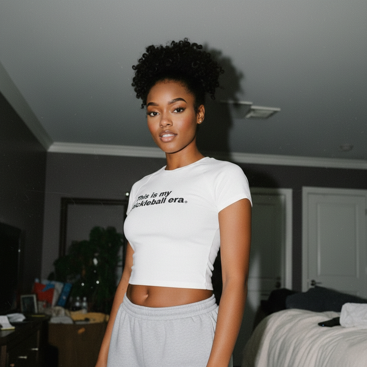 Pickleball Era Slim Cropped Tee