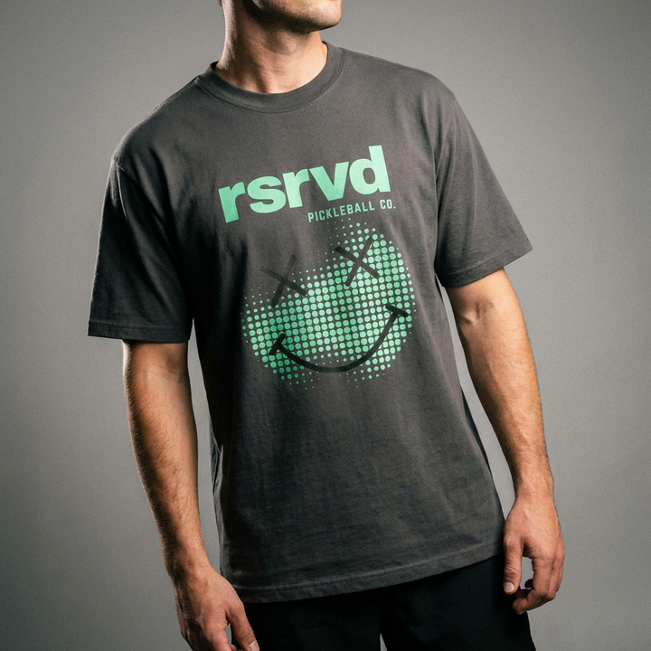 RSRVD Halftone Smiley Tee – Heavyweight RSRVD Pickleball