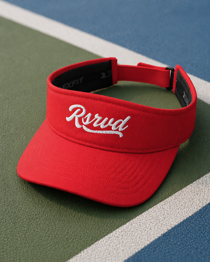RSRVD Heritage Script Performance Visor RSRVD Pickleball