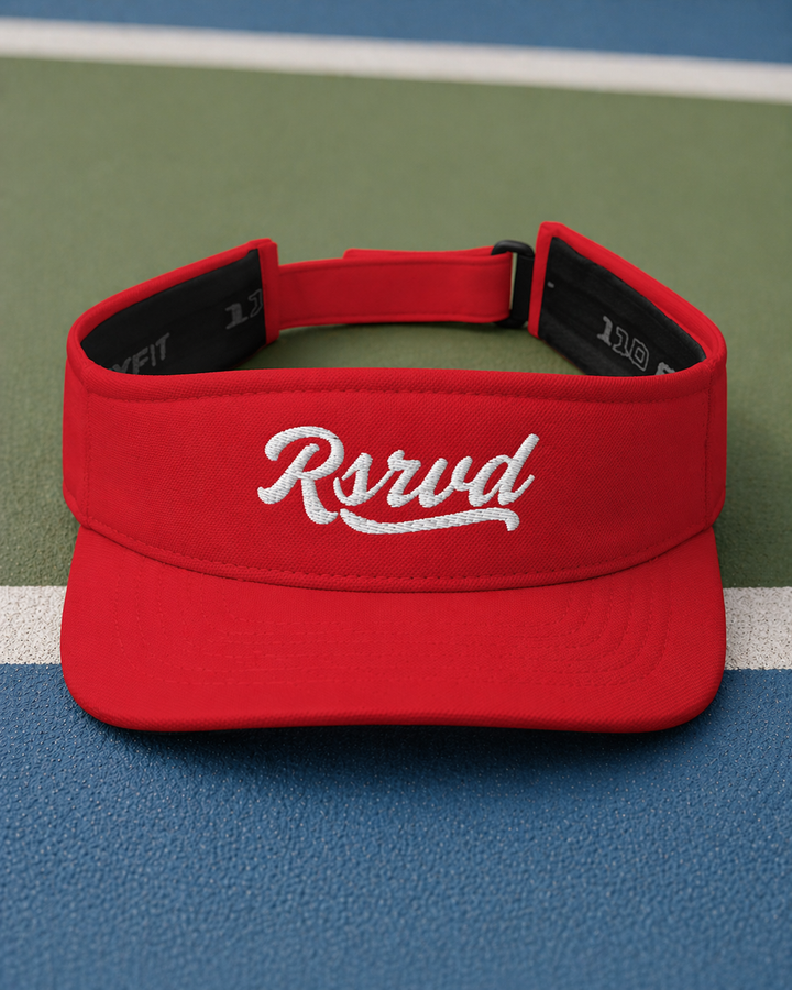 RSRVD Heritage Script Performance Visor RSRVD Pickleball