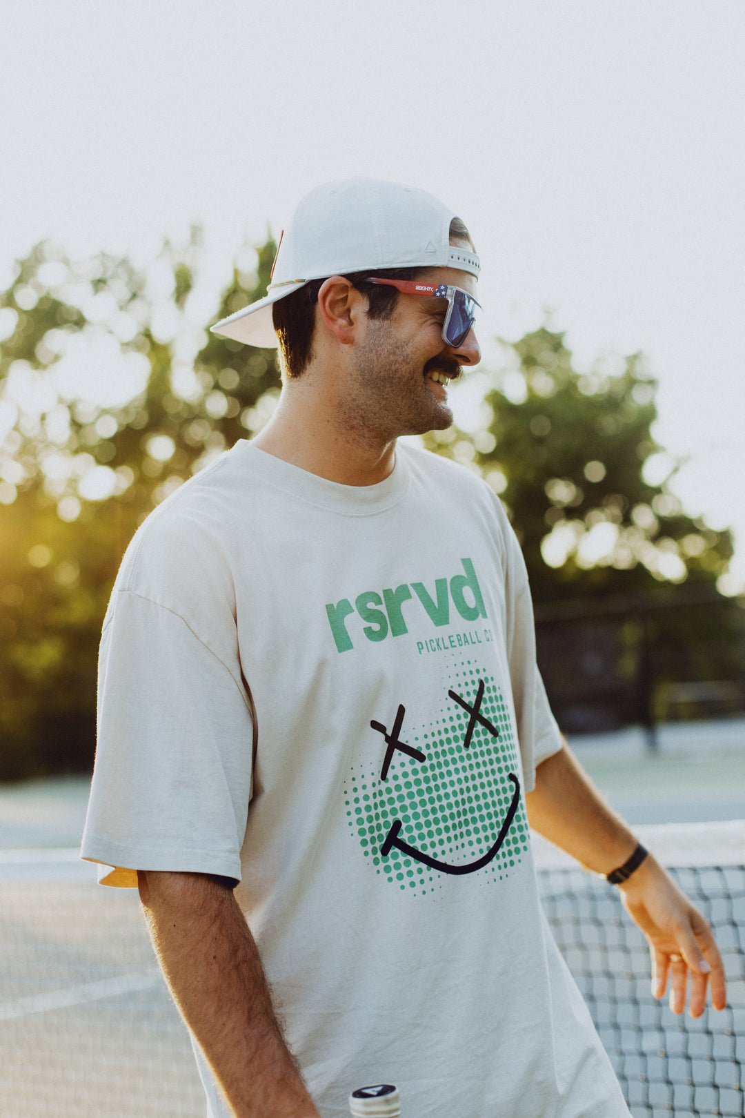 RSRVD Halftone Smiley Tee – Heavyweight RSRVD Pickleball