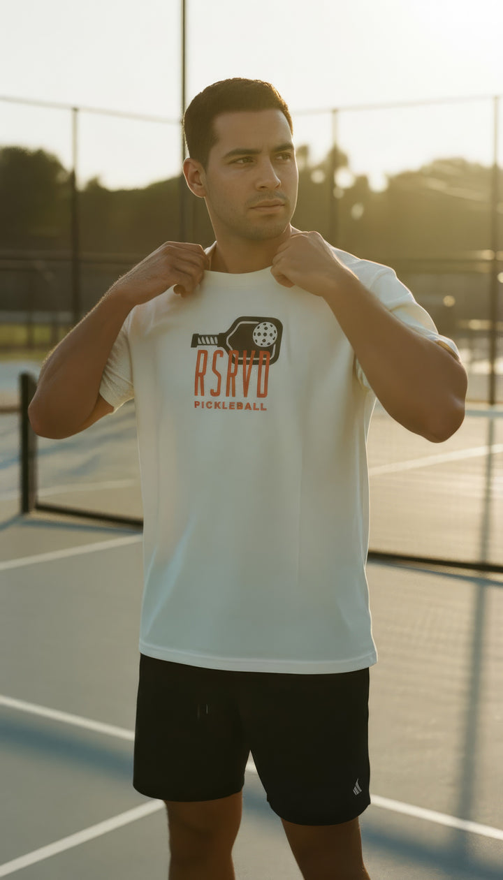 Men’s Faded Heavyweight Tee – Paddle Logo