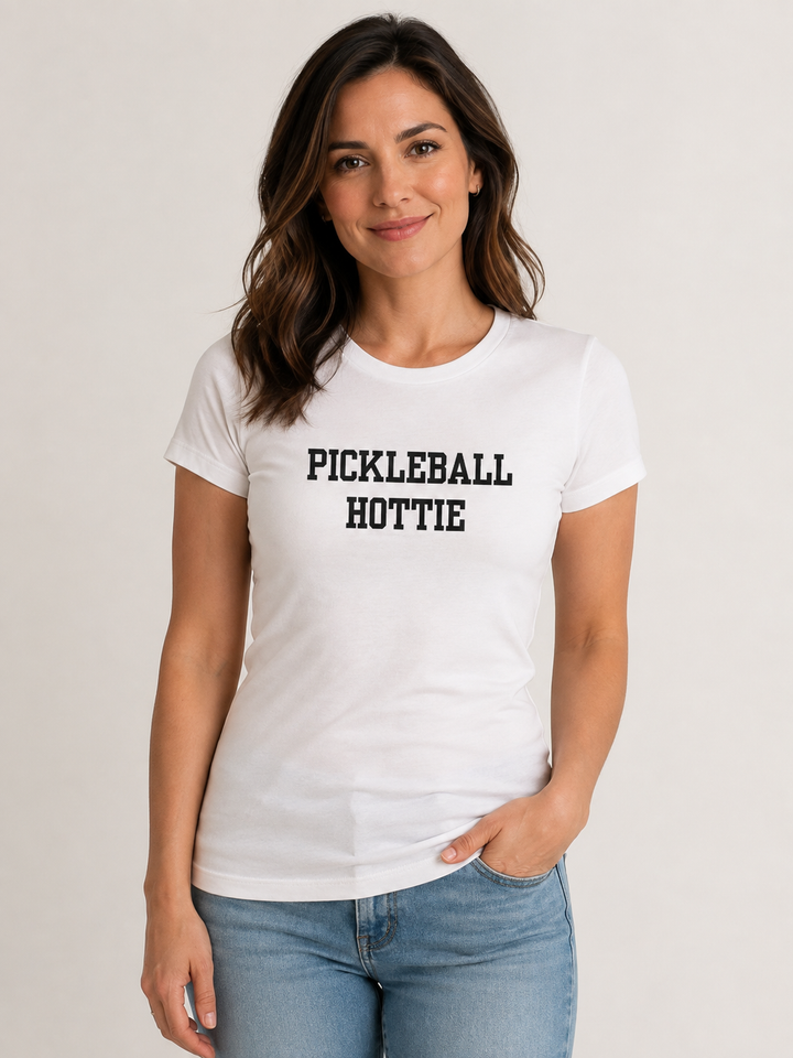 Pickleball Hottie Slim Fit Lightweight Tee