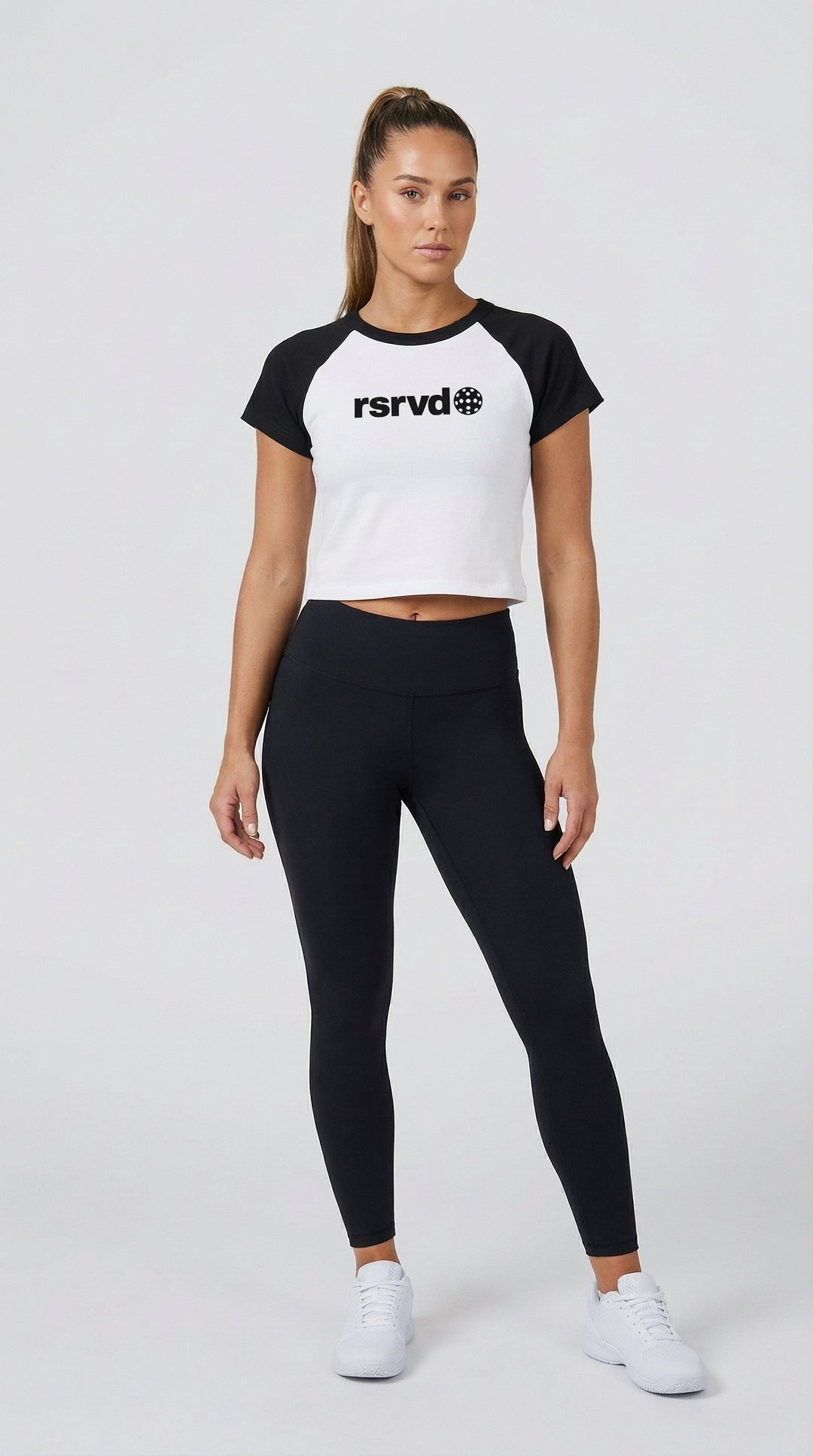 RSRVD Contrast Baby Tee RSRVD Pickleball