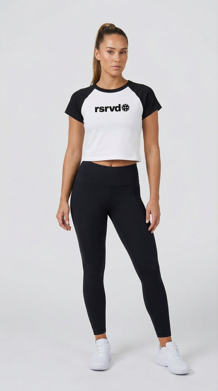 RSRVD Contrast Baby Tee RSRVD Pickleball