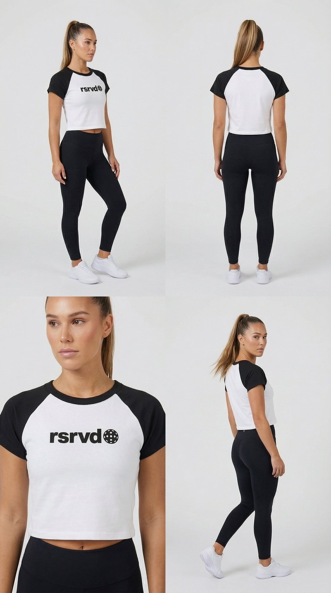 RSRVD Contrast Baby Tee RSRVD Pickleball