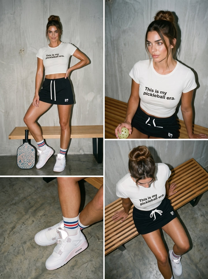 Pickleball Era Slim Cropped Tee RSRVD Pickleball