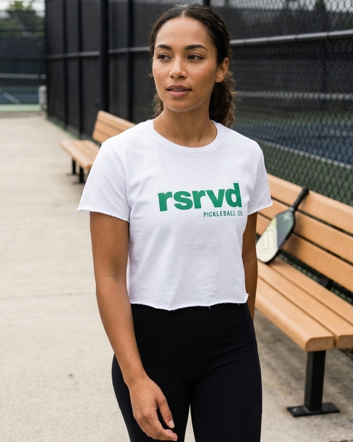 RSRVD Festival Tee – Court Green Logo RSRVD Pickleball