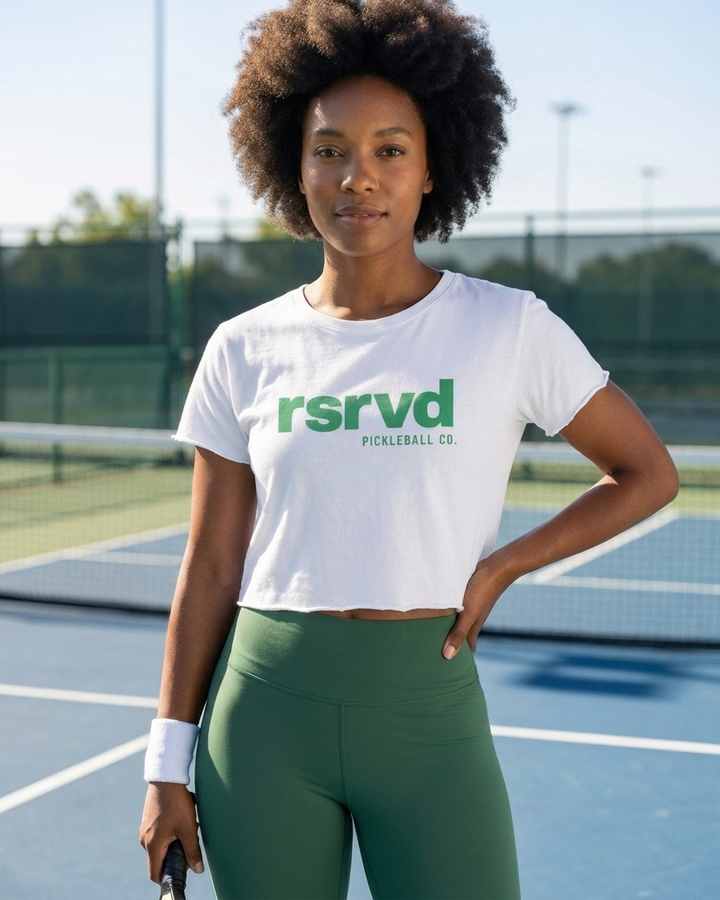RSRVD Festival Tee – Court Green Logo RSRVD Pickleball