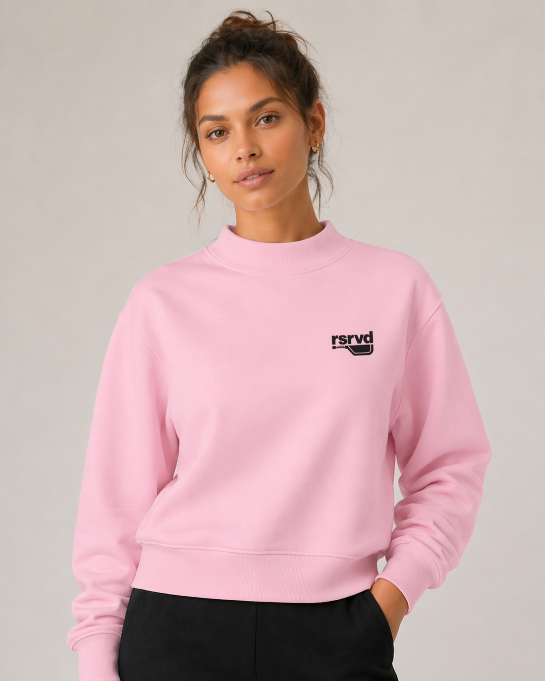 RSRVD Mock-Neck Fleece - Lowercase Paddle Logo RSRVD Pickleball