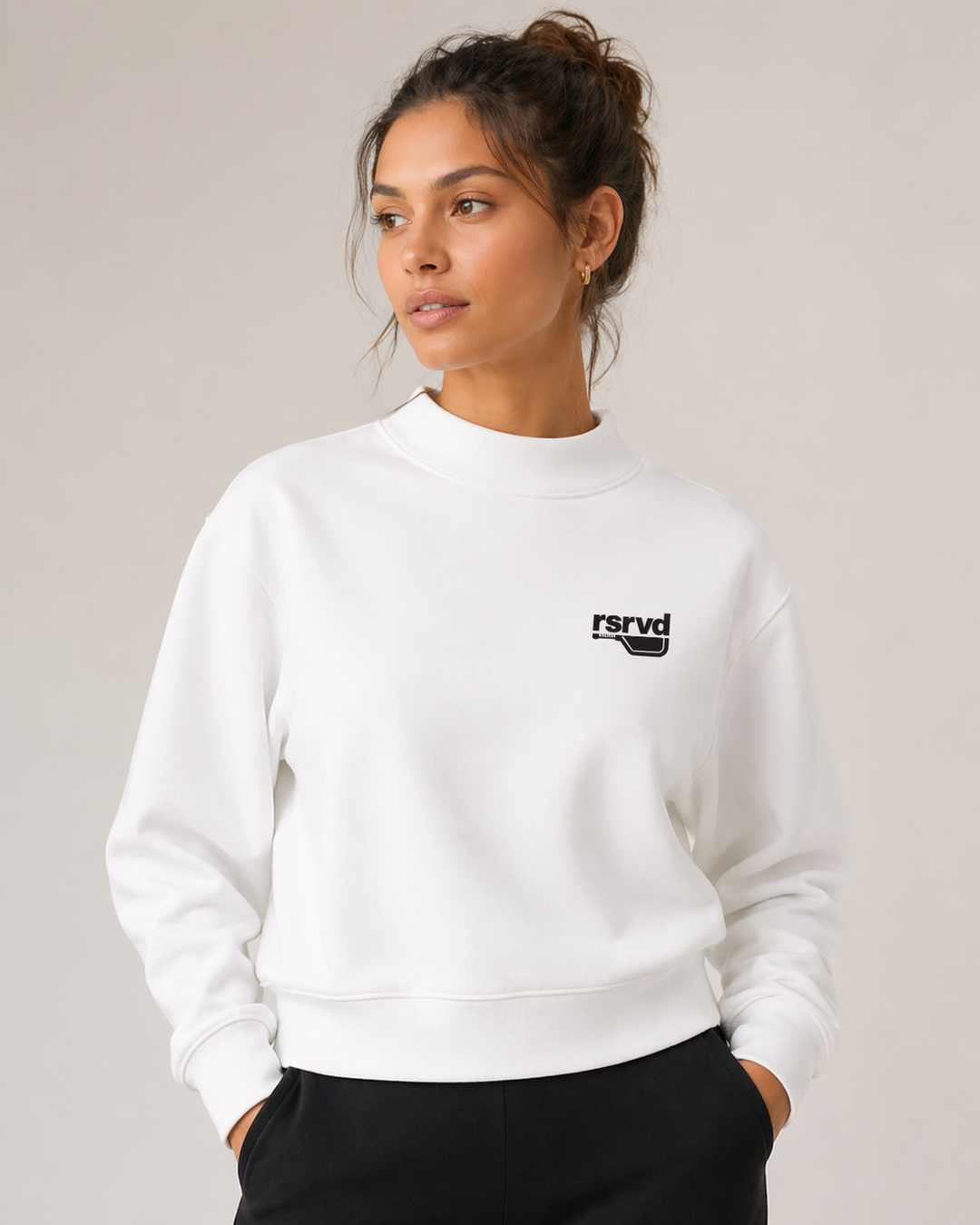 RSRVD Mock-Neck Fleece - Lowercase Paddle Logo RSRVD Pickleball