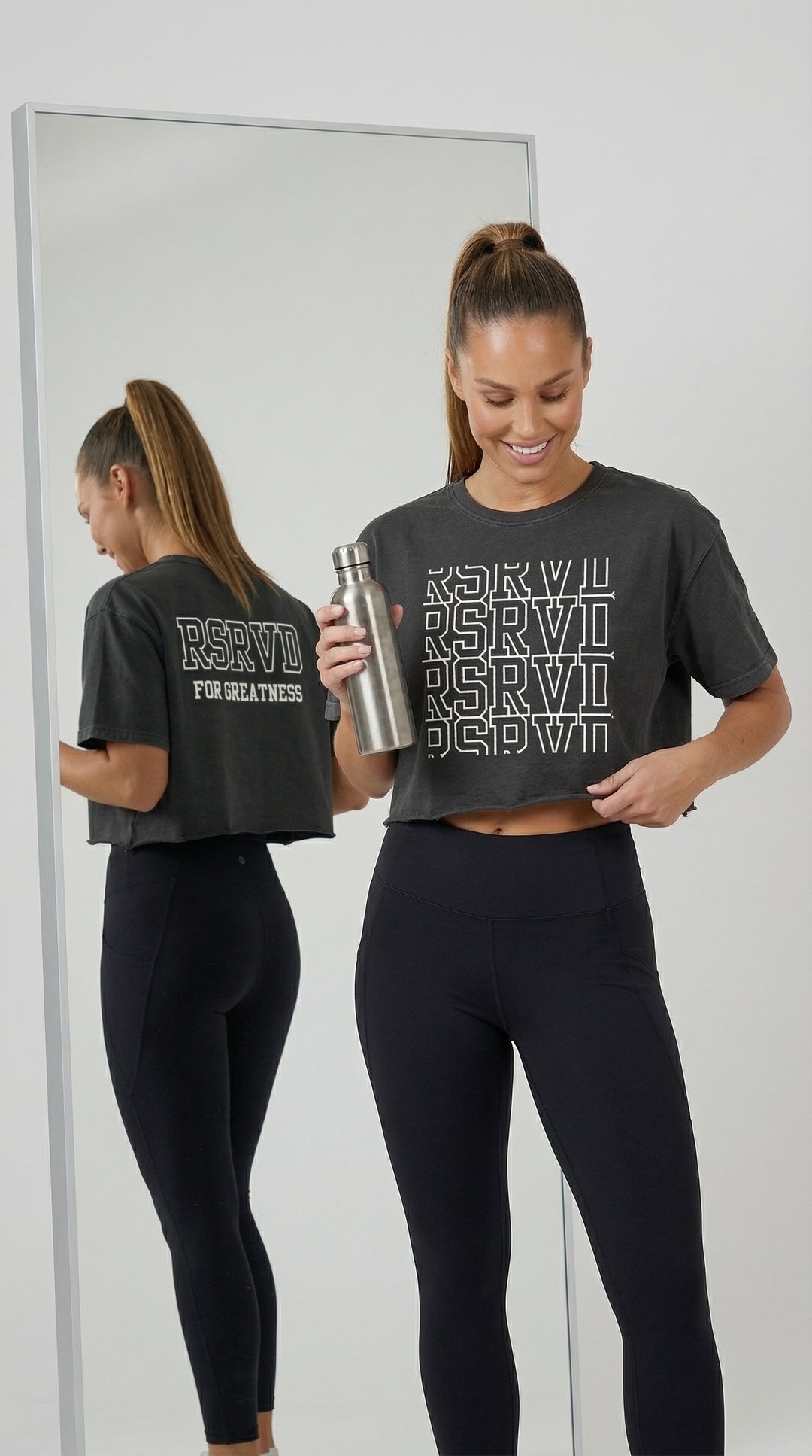 RSRVD For Greatness Cropped Heavyweight Tee RSRVD Pickleball