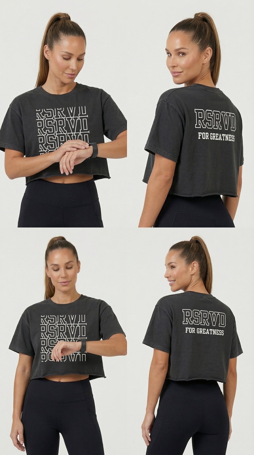 RSRVD For Greatness Cropped Heavyweight Tee RSRVD Pickleball