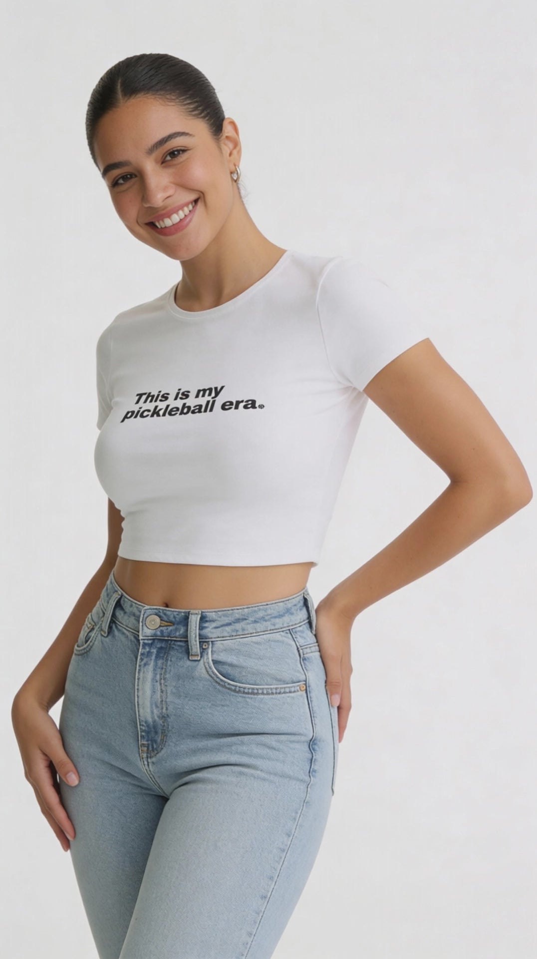 Pickleball Era Slim Cropped Tee